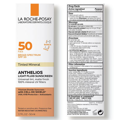 La Roche-Posay Anthelios Mineral Light Fluid Sunscreen for Face