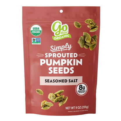 Go Raw Organic Sprouted Pumpkin Seeds - Sea Salted Pepita Snack