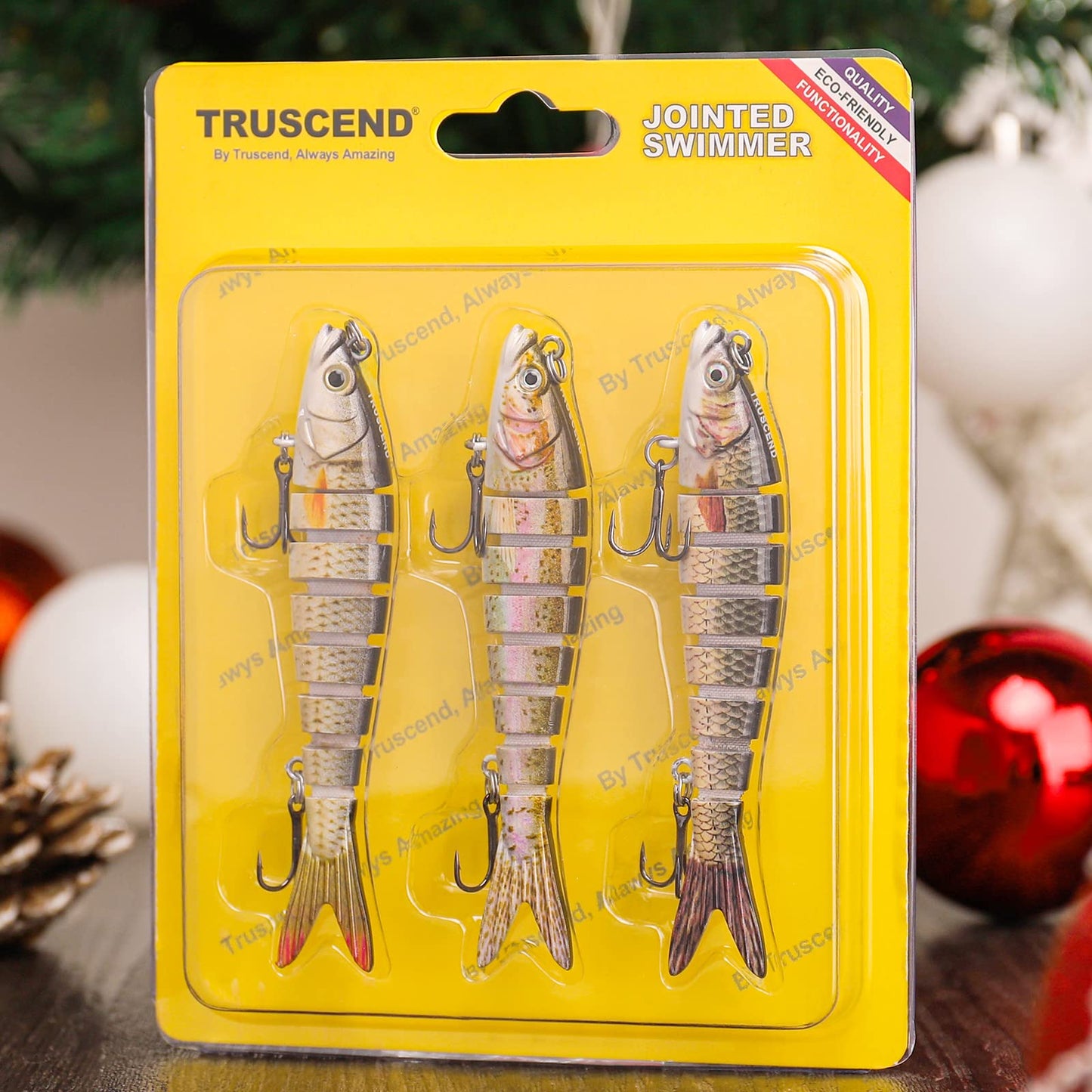 TRUSCEND Easy Catch Swimmax, Magic Noisy Turbulent Wiggling and Vibrating Action for More Bites, Lifelike Fishing Lures for All Species, Swimbait for Relax Family Fishing, Must-Have for Lovely Anglers