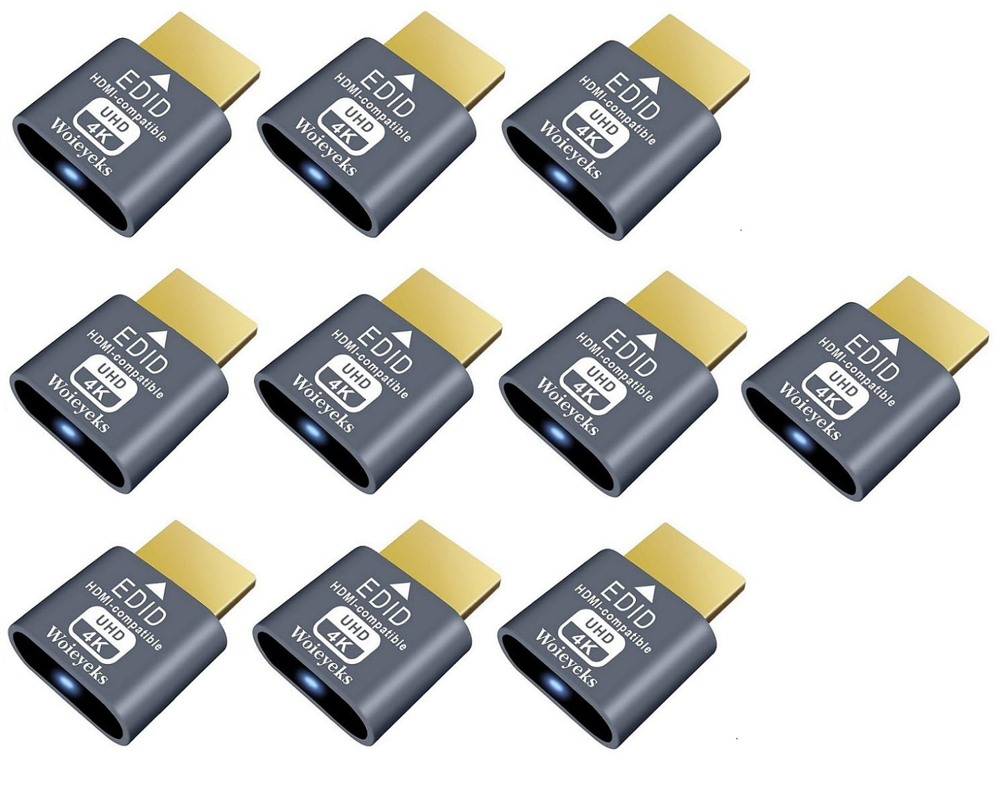 3 Pack HDMI Dummy Plug 4K HDR,Virtual Monitor EDID Emulator, Headless Display Adapter,Supports up to 4k@60Hz,1080@120Hz