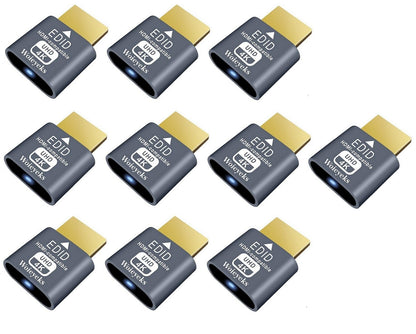 3 Pack HDMI Dummy Plug 4K HDR,Virtual Monitor EDID Emulator, Headless Display Adapter,Supports up to 4k@60Hz,1080@120Hz