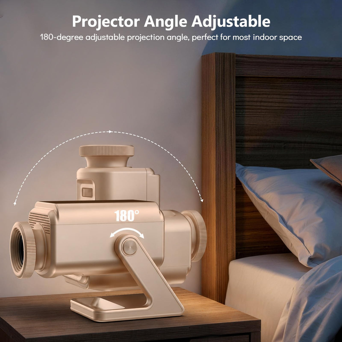 Rossetta 3D Projector with 60 Scenes, Galaxy Star Projector for Room Decor