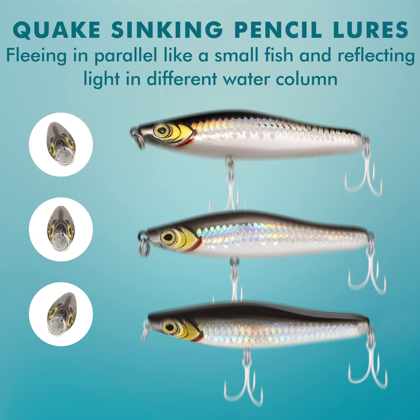 TRUSCEND Easy Catch Swimmax, Magic Noisy Turbulent Wiggling and Vibrating Action for More Bites, Lifelike Fishing Lures for All Species, Swimbait for Relax Family Fishing, Must-Have for Lovely Anglers
