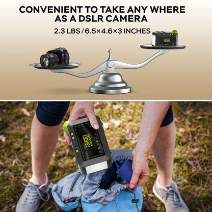 MARBERO 237Wh Solar Generator with Solar Panel Included Portable Power Station 300W Pure Sine Wave with Foldable Solar Panel 60W Set for Camping Outdoor Hiking Fishing Emergency