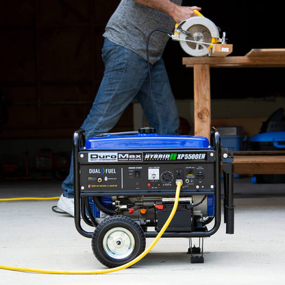 DuroMax XP13000EH 13,000-Watt Dual Fuel Portable Generator - Gas & Propane, Electric Start, Whole Home Backup Power, Transfer Switch Ready, RV & Emergency Ready