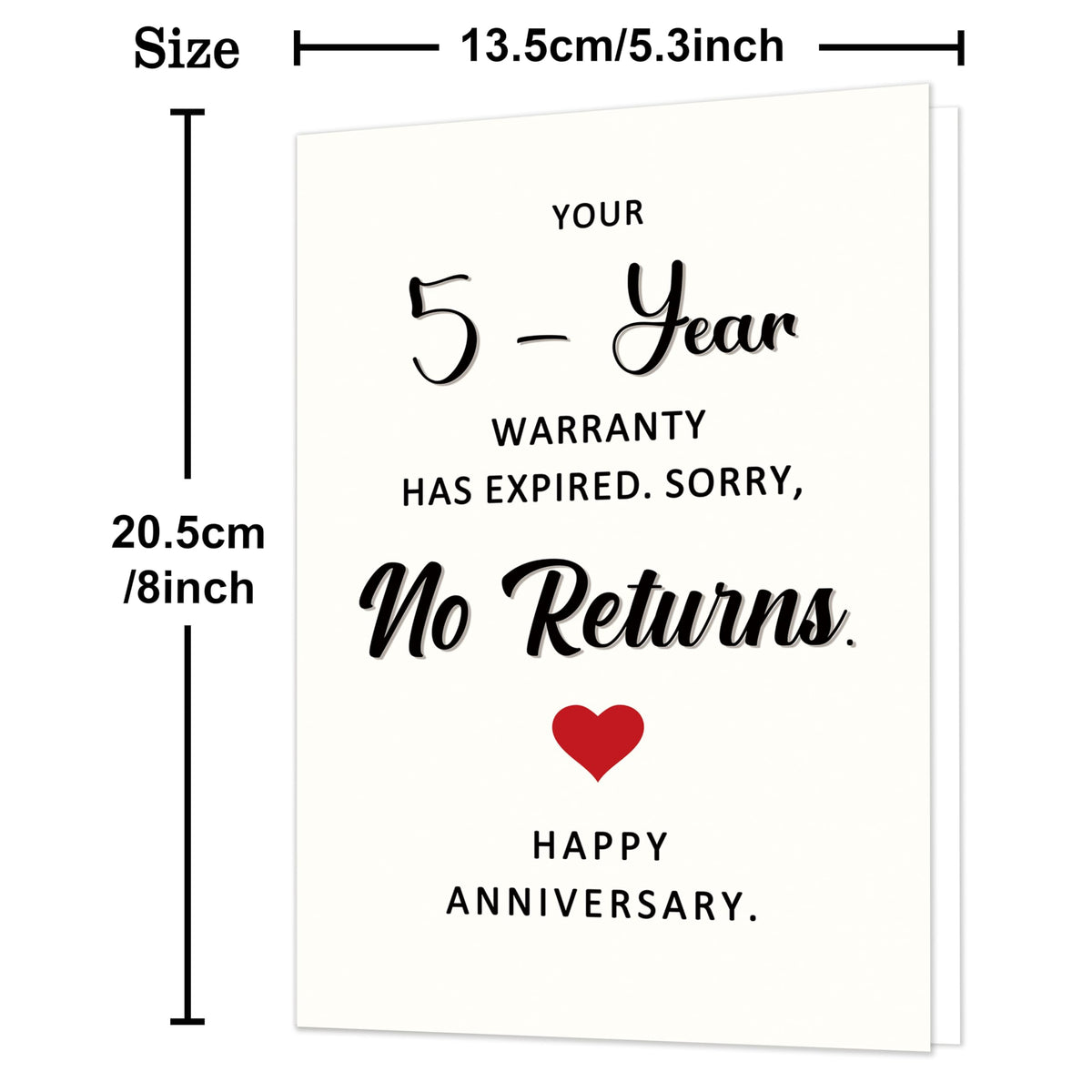 Funny 1st Anniversary Card, Anniversary Card Gifts for Men Women