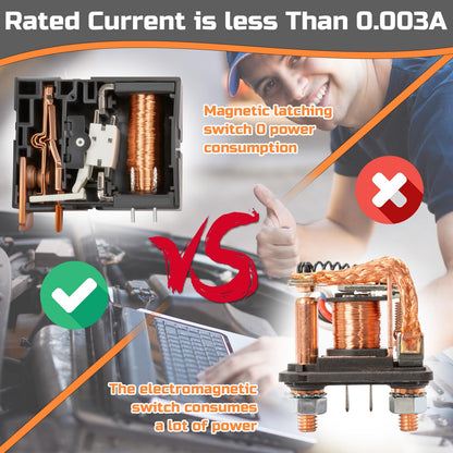 Remote Battery Disconnect Switch 12v, 250A, Upgrade Prevent Battery Drain, Disconnect Negative Car Kill Switch Anti-Theft, Remote Battery Kill Switch for Car, Truck, RV