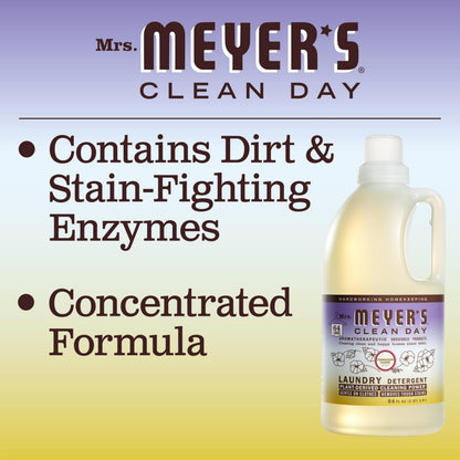 MRS. MEYER'S CLEAN DAY Laundry Detergent, Lavender, 64 fl oz