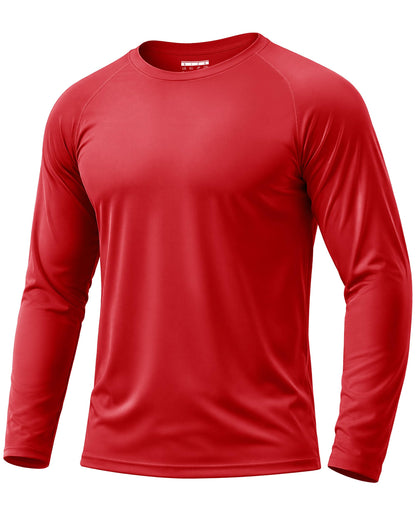 Boladeci Men's UPF 50+ Sun Protection UV SPF Shirts Long Sleeve Lightweight Quick Dry Swim T-Shirts Rash Guard