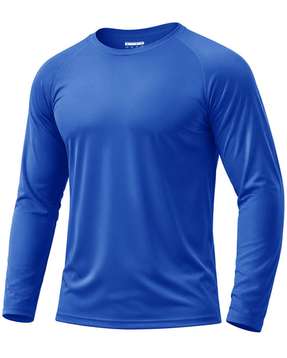 Boladeci Men's UPF 50+ Sun Protection UV SPF Shirts Long Sleeve Lightweight Quick Dry Swim T-Shirts Rash Guard