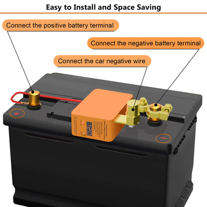 Remote Battery Disconnect Switch 12v, 250A, Upgrade Prevent Battery Drain, Disconnect Negative Car Kill Switch Anti-Theft, Remote Battery Kill Switch for Car, Truck, RV