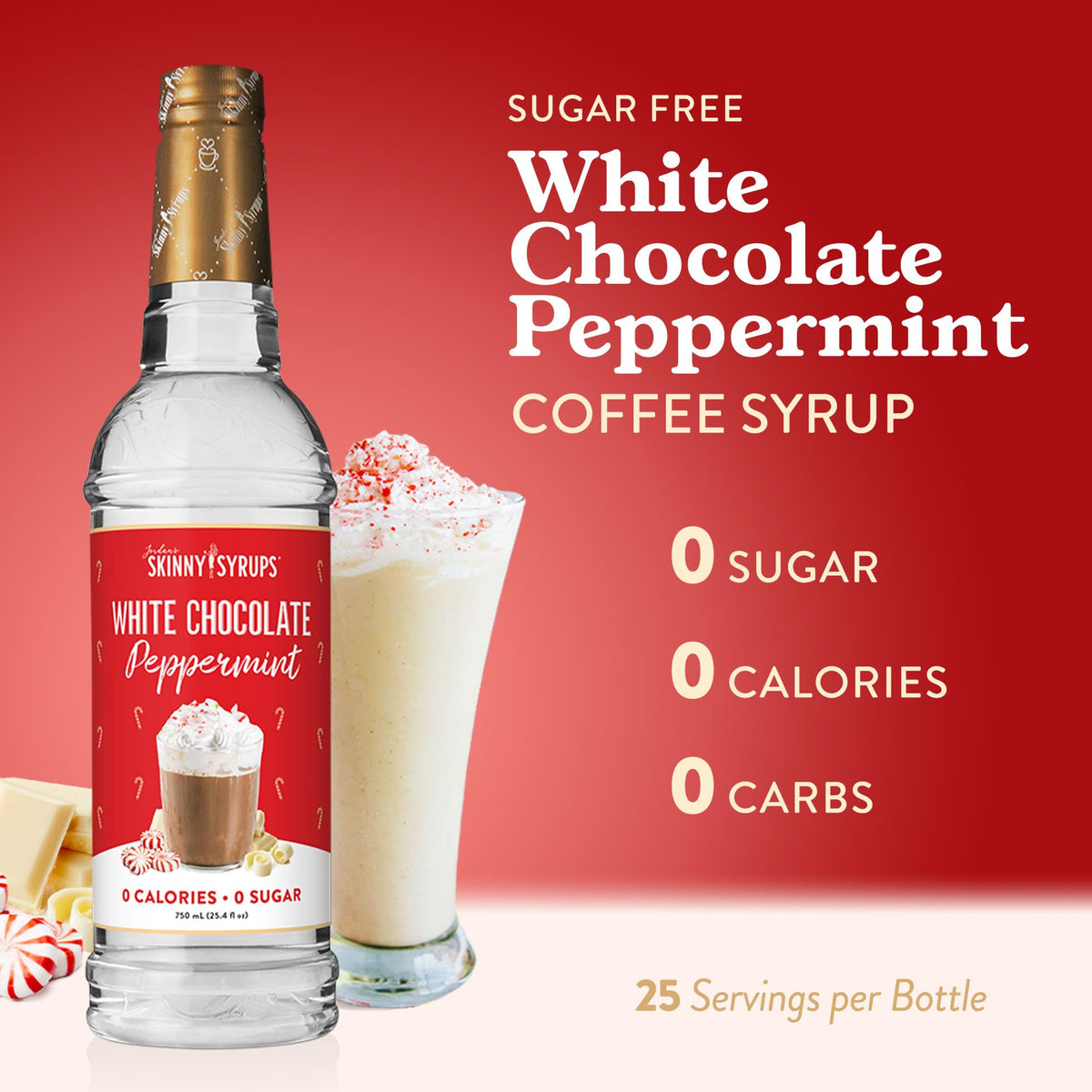 Jordan's Skinny Mixes Pumpkin Caramel Coffee Syrup, 25.4 fl oz