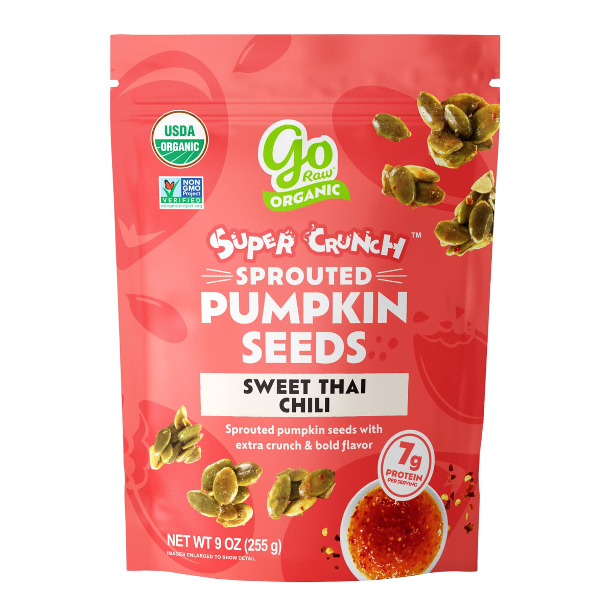 Go Raw Organic Sprouted Pumpkin Seeds - Sea Salted Pepita Snack