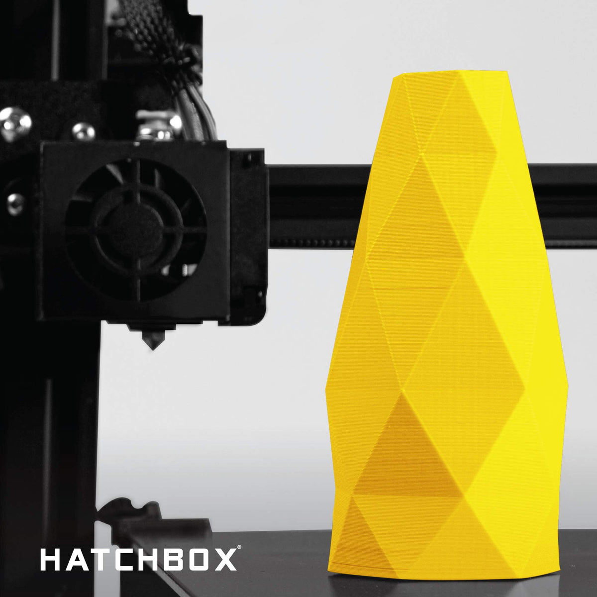 HATCHBOX 1.75mm White PLA 3D Printer Filament, 1 KG Spool, Dimensional Accuracy +/- 0.03 mm, 3D Printing Filament