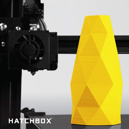 HATCHBOX 1.75mm White PLA 3D Printer Filament, 1 KG Spool, Dimensional Accuracy +/- 0.03 mm, 3D Printing Filament
