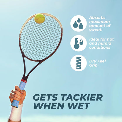 Tourna Grip XL Original Dry Feel Tennis Grip - The Ultimate Hot Weather Overgrip