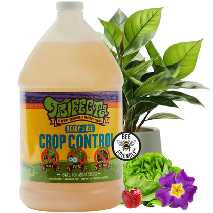 Trifecta Crop Control Ready to Use Maximum Strength Natural Pesticide, Fungicide, Miticide, Insecticide, Help Defeat Spider Mites, Powdery Mildew, Botrytis and Mold on Plants 32 OZ Size