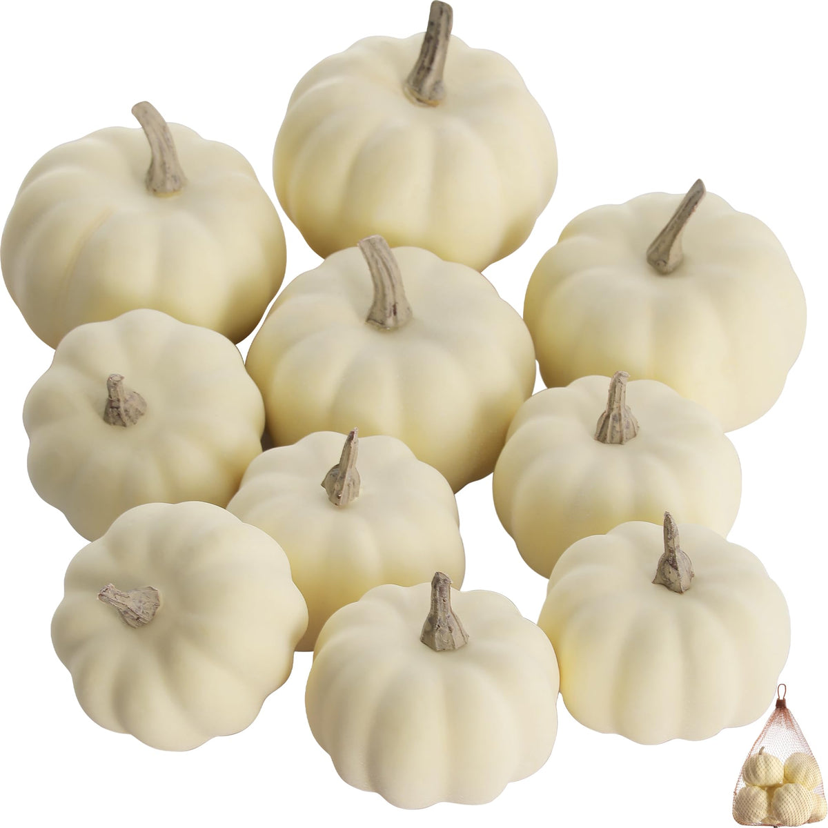 Artgar Pumpkin Decor Set, 23 PCS Fall Harvest Bowl Filler Decorations