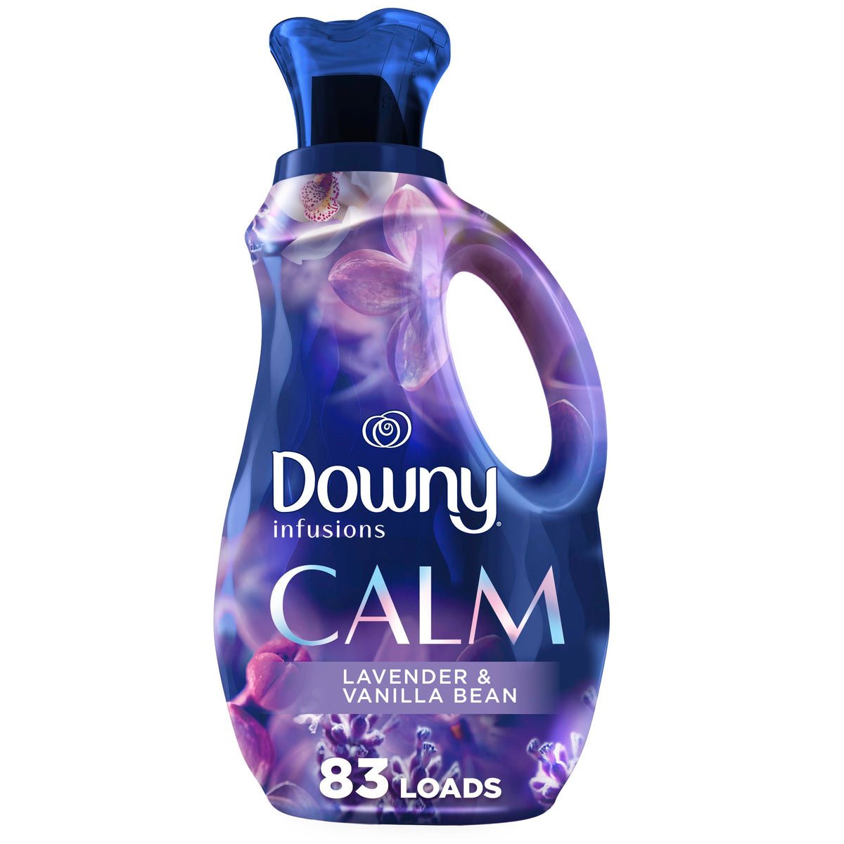 Downy Ultra Soft Fabric Softener Liquid, Calm, Lavender and Vanilla Bean, 56 fl oz, 83 Loads