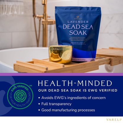 Dead Sea Bath & Foot Soak, Eucalyptus Magnesium Bath Salt Flakes, Alternative to Epsom Salt, 5lbs with Over 250,000mg of Elemental Magnesium Per Bag
