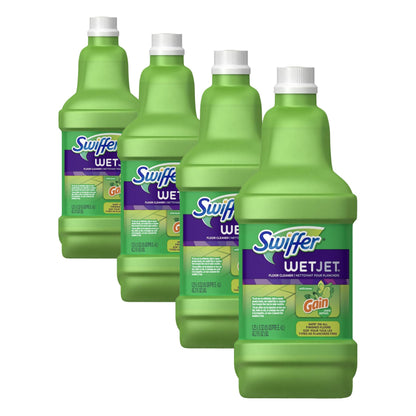 Swiffer WetJet Multi-Purpose Floor Cleaner Solution with Febreze Refill, Hardwood Floor Cleaner, Lavender Scent, 1.25 Liter -42.2 Fl Oz (Pack of 2)