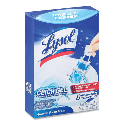 Lysol Click Gel Toilet Bowl Cleaner, Gel Stamp, Lavender, 6 Count