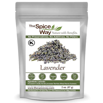 The Spice Way Lavender Flowers 2 oz Culinary Grade Buds for Tea and Cooking