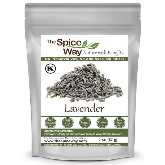 The Spice Way Lavender Flowers 2 oz Culinary Grade Buds for Tea and Cooking