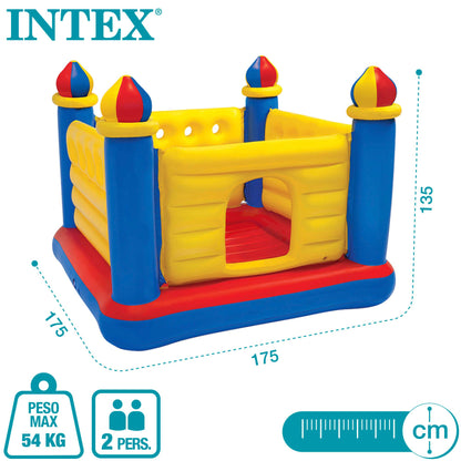 INTEX Jump-O-Lene Inflatable Trampoline Bounce House for Kids Ages 3-6