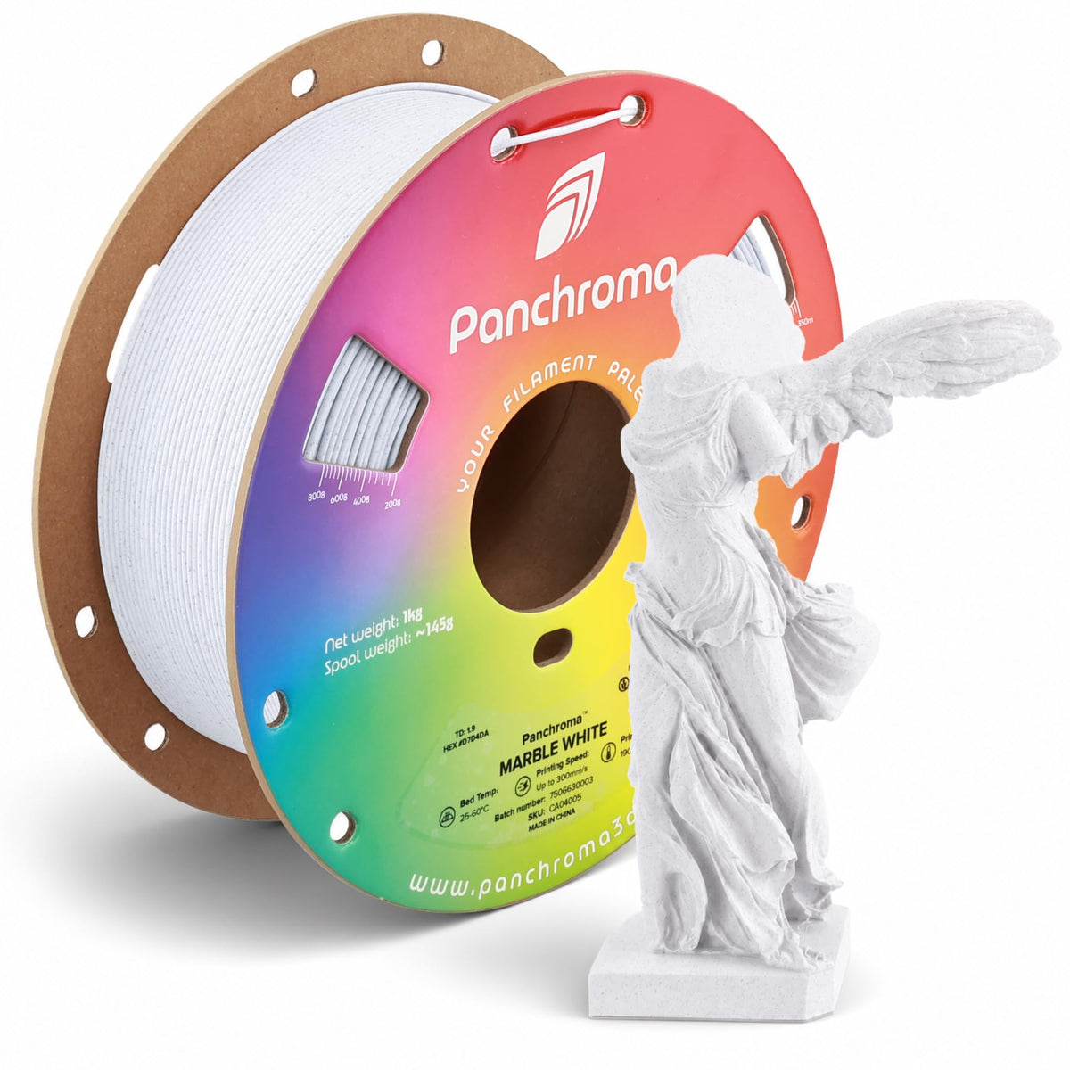 Polymaker Panchroma Matte PLA Filament 1.75mm, 1kg, Charcoal Black