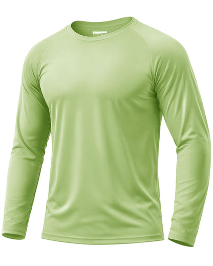Boladeci Men's UPF 50+ Sun Protection UV SPF Shirts Long Sleeve Lightweight Quick Dry Swim T-Shirts Rash Guard