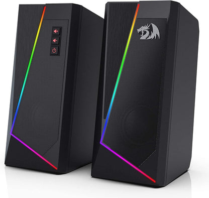 Redragon GS520 Wired 2.0 Channel Stereo Sound Desktop RGB Computer Speakers