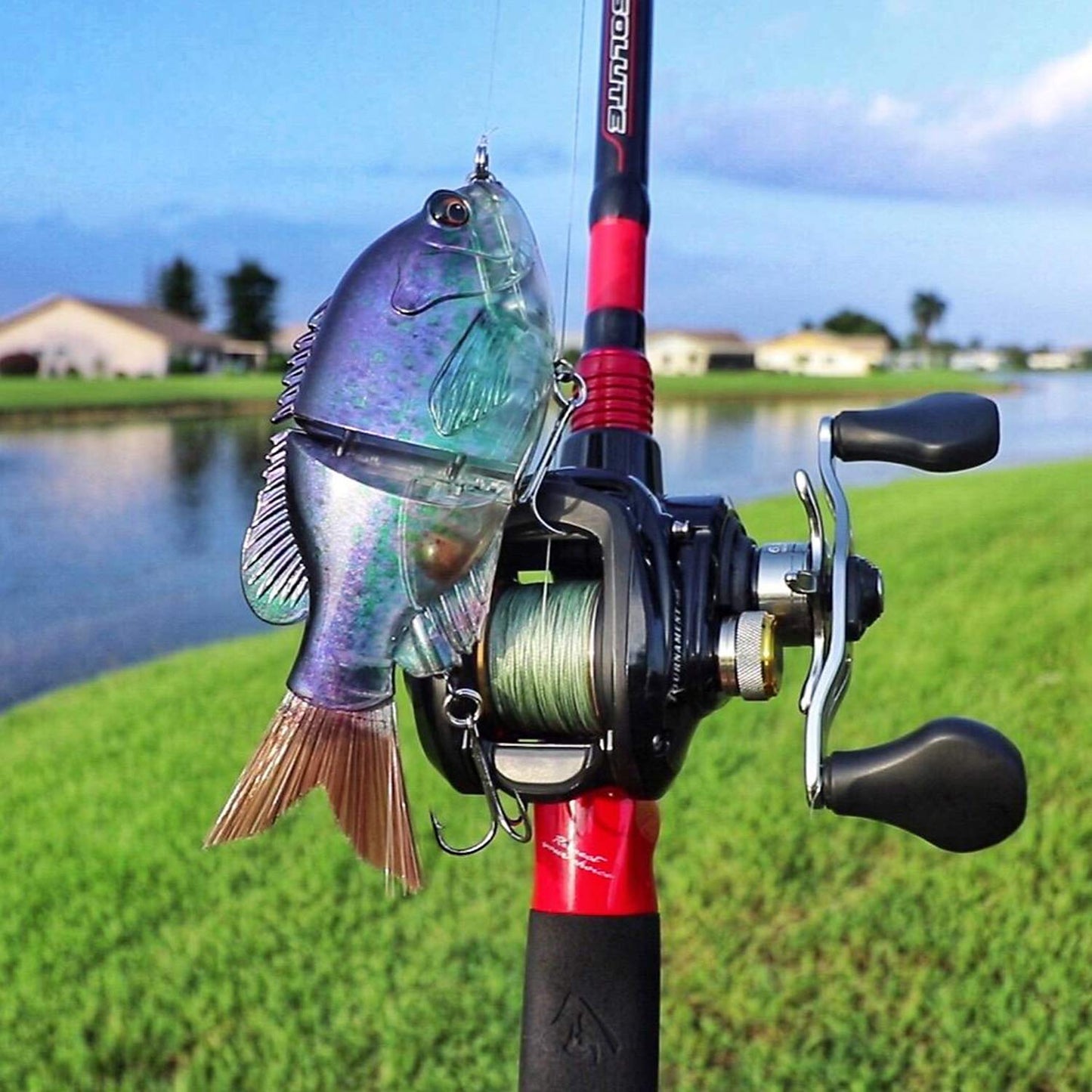 TRUSCEND Easy Catch Swimmax, Magic Noisy Turbulent Wiggling and Vibrating Action for More Bites, Lifelike Fishing Lures for All Species, Swimbait for Relax Family Fishing, Must-Have for Lovely Anglers