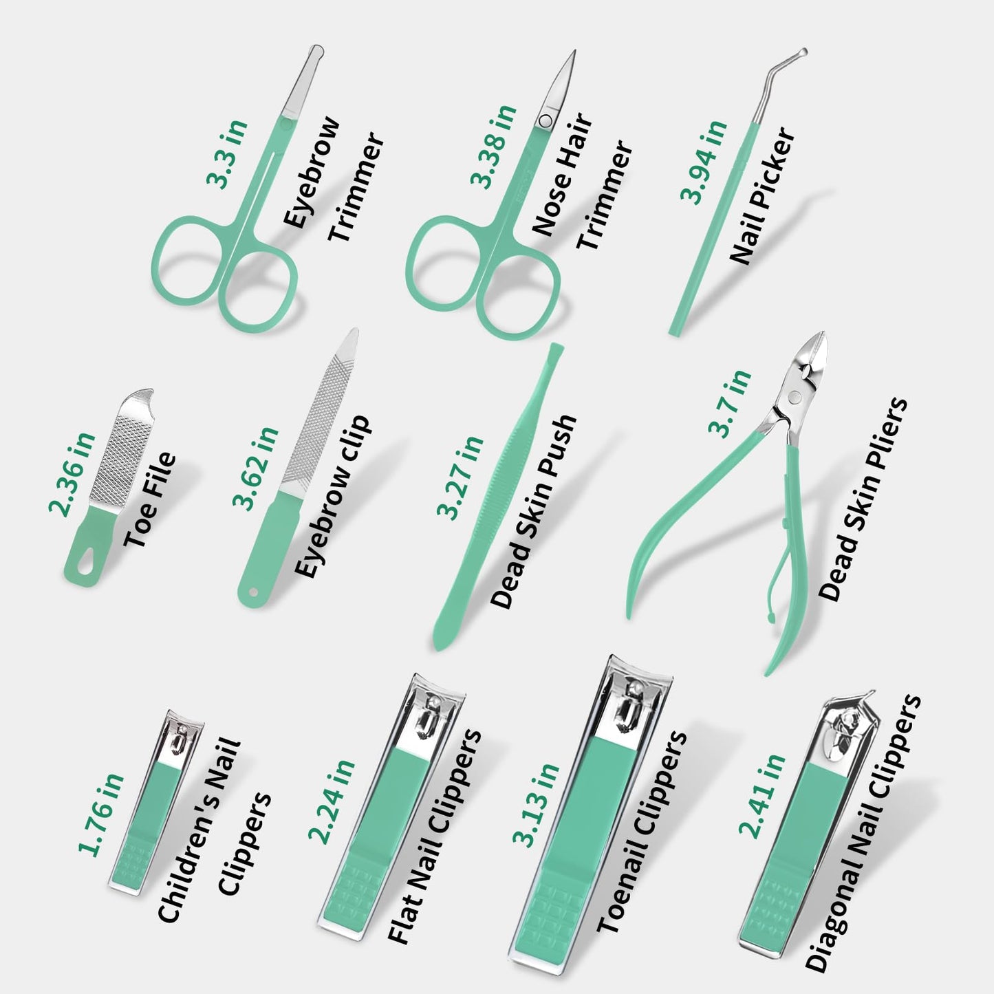 Manicure Set Professional Nail Clipper Kit-26 Pieces Stainless Steel Manicure Kit,Nail Care Tools with Luxurious Travel Case