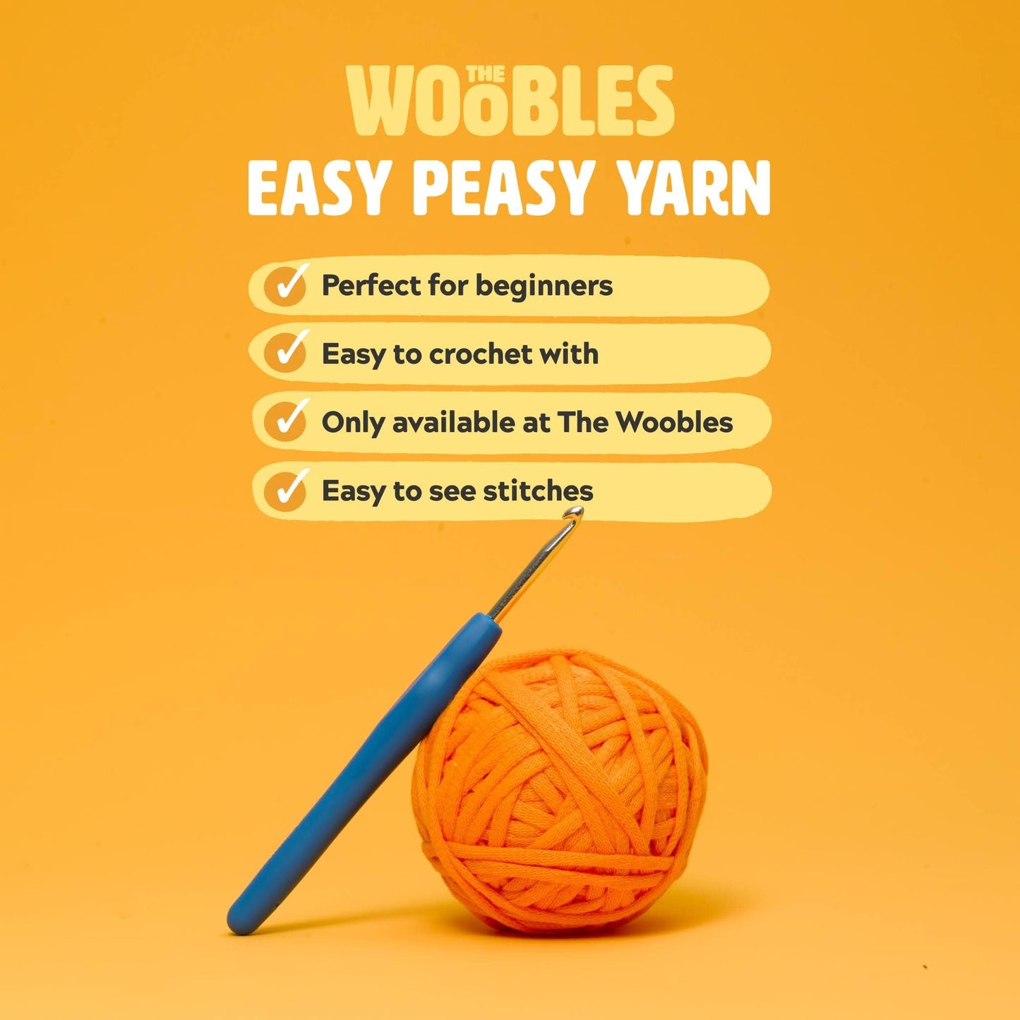 The Woobles Crochet Kit for Beginners - Easy Arts and Crafts Knitting & Crochet Animals Kit As Seen On Shark Tank - Pierre The Penguin