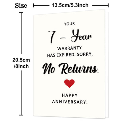 Funny 1st Anniversary Card, Anniversary Card Gifts for Men Women