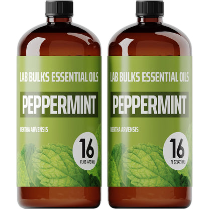 (2-Pack) Lavender Essential Oil for Diffusers, Candles, Hair, Spray, Home – 16 oz Bulk