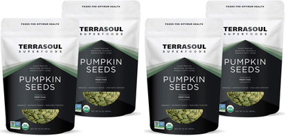 Terrasoul Superfoods Organic Pumpkin Seeds, 2 Lbs - Premium Quality, Shelled, Raw, Unsalted
