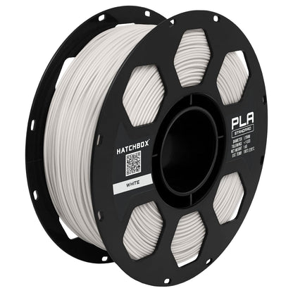 HATCHBOX 1.75mm White PLA 3D Printer Filament, 1 KG Spool, Dimensional Accuracy +/- 0.03 mm, 3D Printing Filament