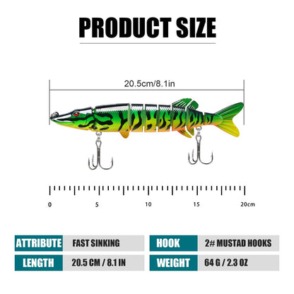 TRUSCEND Easy Catch Swimmax, Magic Noisy Turbulent Wiggling and Vibrating Action for More Bites, Lifelike Fishing Lures for All Species, Swimbait for Relax Family Fishing, Must-Have for Lovely Anglers