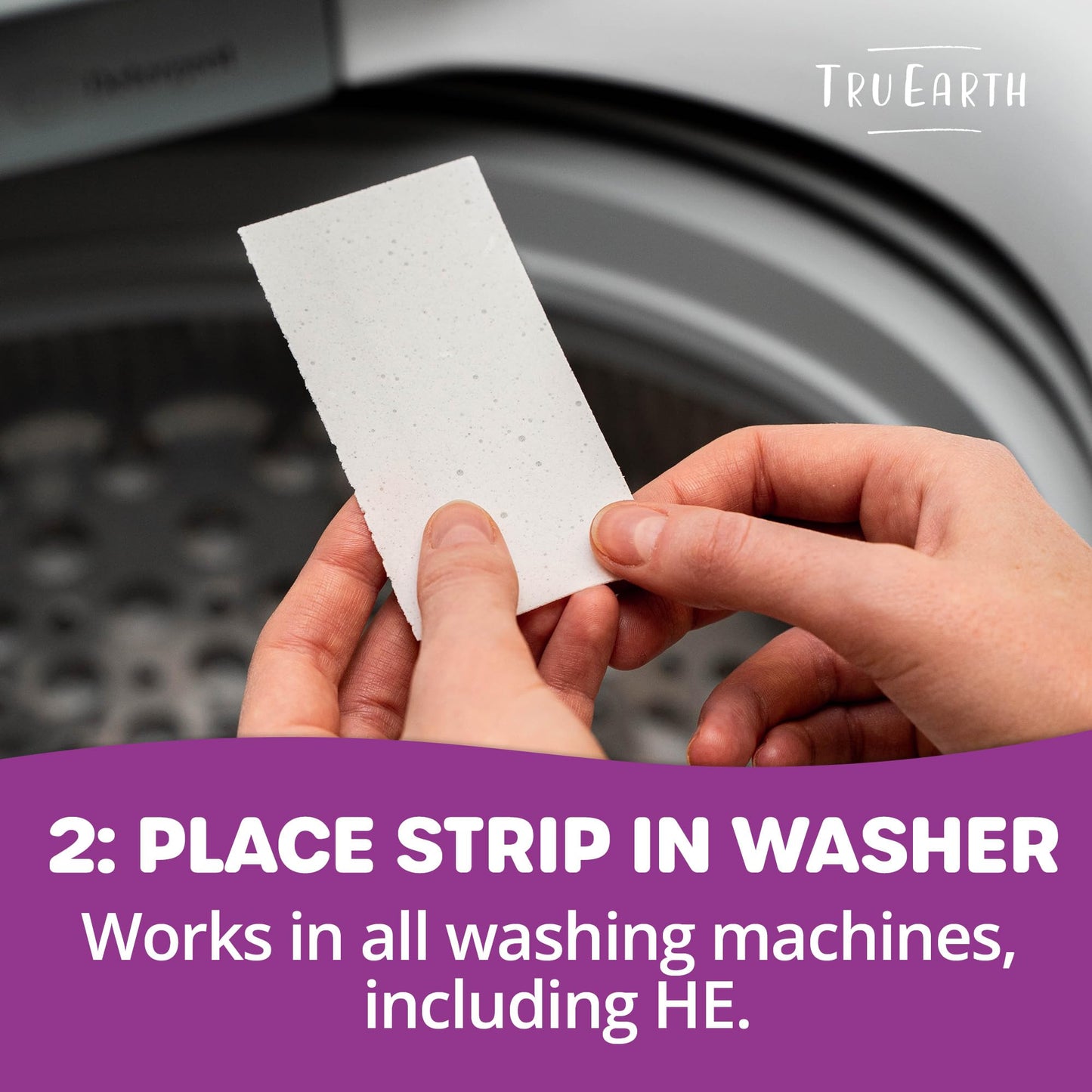 Tru Earth Compact Dry Laundry Detergent - Up to 128 Loads (64 Sheets) - Paraben-Free - Original Eco-Strip Liquidless Detergent, Travel - Fresh Linen | Packaging May Vary