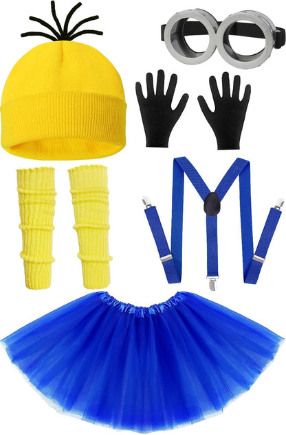 HEYFIZZ 6 Pcs Adult Halloween Costume Accessories,Easy Halloween Costume
