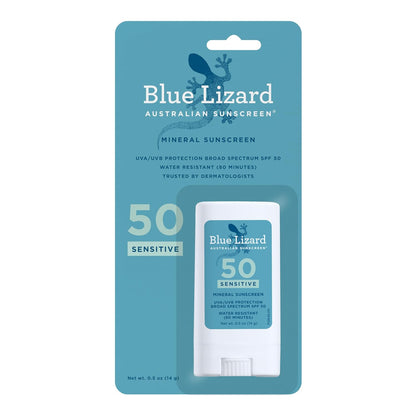 Blue Lizard Sensitive Mineral Sunscreen SPF 50 Sunscreen Lotion, 5 fl oz
