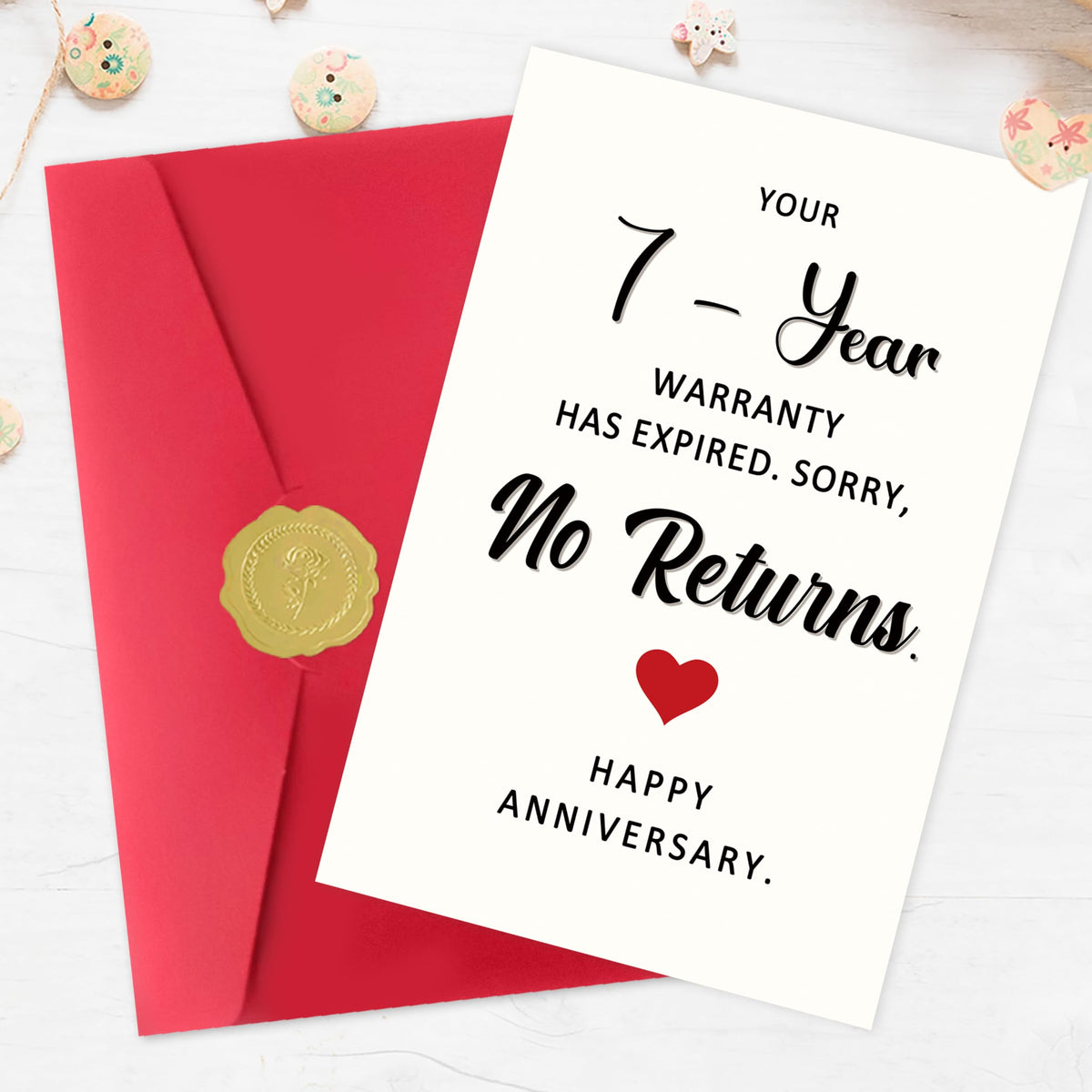 Funny 1st Anniversary Card, Anniversary Card Gifts for Men Women