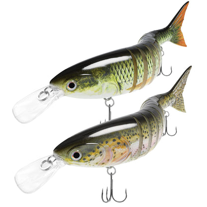 TRUSCEND Easy Catch Swimmax, Magic Noisy Turbulent Wiggling and Vibrating Action for More Bites, Lifelike Fishing Lures for All Species, Swimbait for Relax Family Fishing, Must-Have for Lovely Anglers