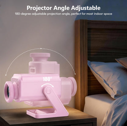 Rossetta 3D Projector with 60 Scenes, Galaxy Star Projector for Room Decor