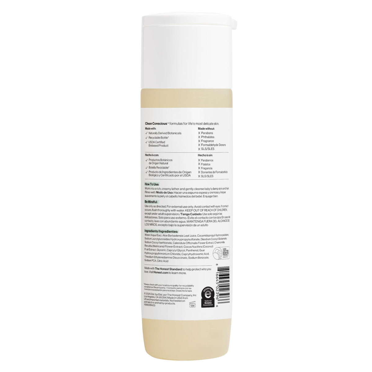 The Honest Company Shampoo & Body Wash, Tear-Free, Lavender Calm, 10 fl oz