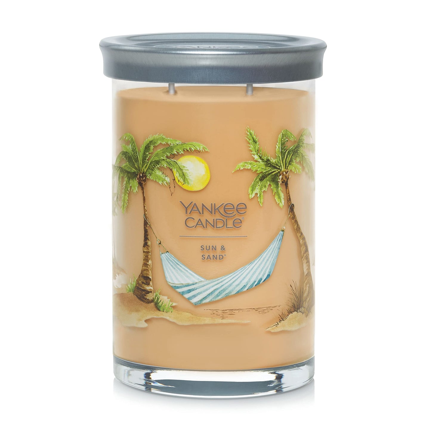 Yankee Candle Pink Sands Scented, Classic 22oz Large Jar Single Wick Candle, Over 110 Hours of Burn Time, Perfect for Creating Relaxing Atmosphere
