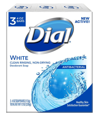 Dial Antibacterial Bar Soap, Calm & Soothe Lavender & Jasmine Deodorant Bar, 4oz (8 Bars)
