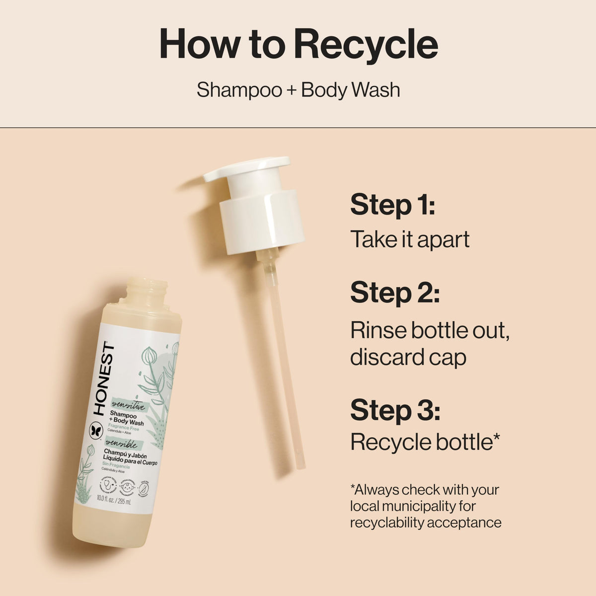 The Honest Company Shampoo & Body Wash, Tear-Free, Lavender Calm, 10 fl oz